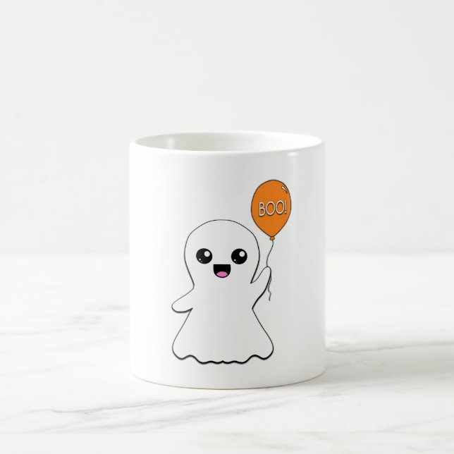 Friendly Ghost Greetings Coffee Mug (Center)