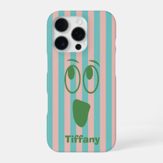 Friendly Ghost Striped iPhone 16 Pro Case
