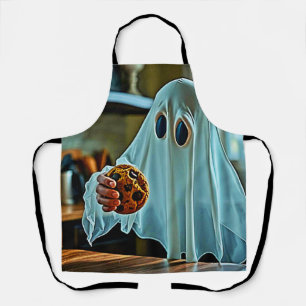 Friendly Ghost With Cookie Apron