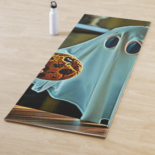 Friendly Ghost With Cookie Yoga Mat