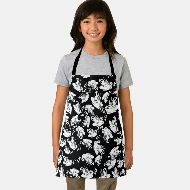 Friendly Ghosts Halloween Apron (Insitu)