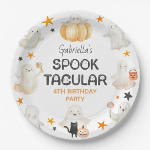 Friendly Ghosts Spooktacular Kids Birthday Party Paper Plate