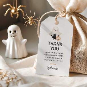 Friendly Ghosts Spooktacular Kids Thank You Favour Gift Tags