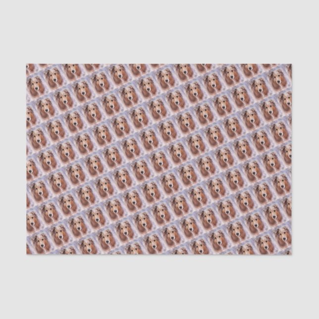 FRIENDLY GOLDEN COLLIE TISSUE PAPER (Front)