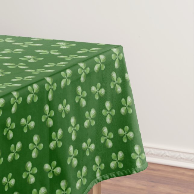 Friendly Green Succulent Leaves on Green Tablecloth (In Situ)