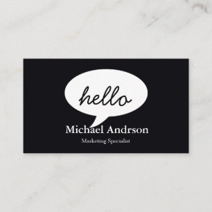 Friendly Hello Business Card