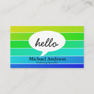 Friendly Hello Business Card
