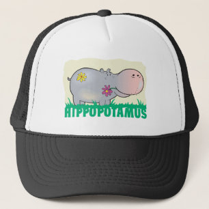 Friendly Hippopotamus Trucker Hat