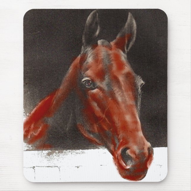 friendly horse mouse pad (Front)