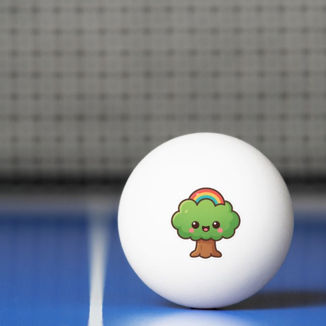Friendly Kawaii Tree Ping Pong Ball (Net)