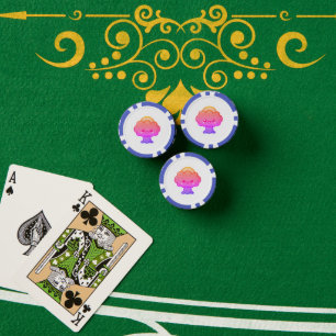 Friendly Kawaii Tree Poker Chips