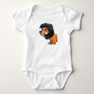 Friendly lion babysuit baby bodysuit