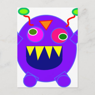 Friendly monster postcard