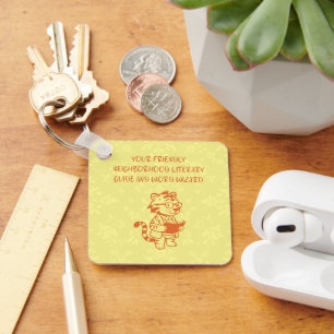 Friendly Neighborhood Literary Guide Word Wizard Keychain