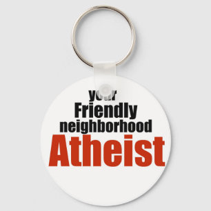 Friendly neighbourhood atheist keychain