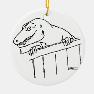 Friendly Neighbourhood Dinosaur Ceramic Ornament