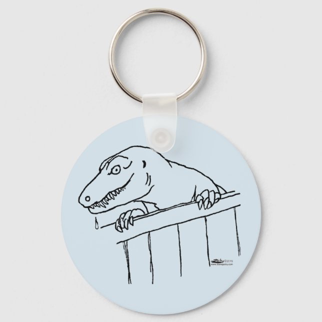 Friendly Neighbourhood Dinosaur Keychain (Front)