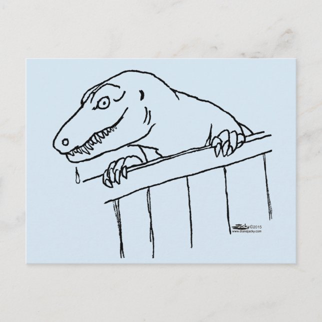 Friendly Neighbourhood Dinosaur Postcard (Front)