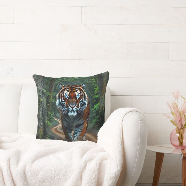 Friendly neighbourhood Tiger Throw Pillow (Couch)