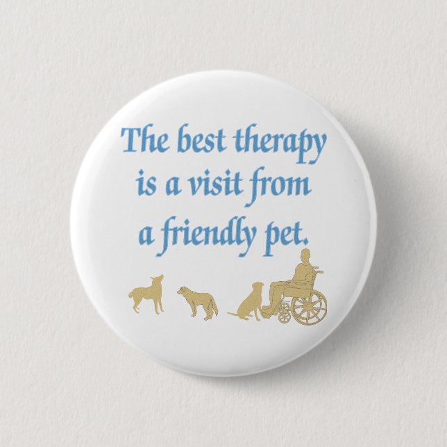 Friendly Pet 2 Inch Round Button (Front)