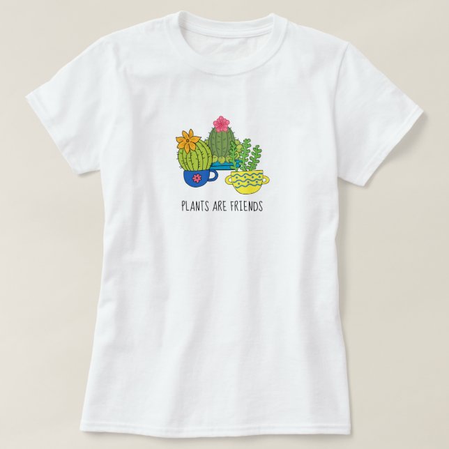 Friendly Plants Succulent T-Shirt (Design Front)