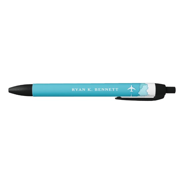 Friendly Skies | Custom Name  Black Ink Pen (Bottom)