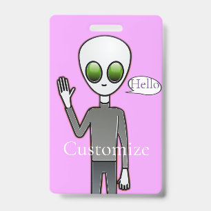 Friendly Waving Alien Thunder_Cove Badge