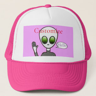 Friendly Waving Alien Thunder_Cove Trucker Hat