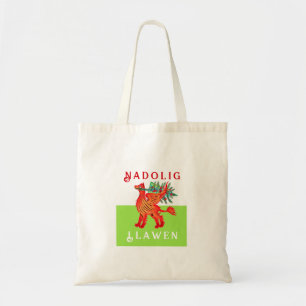Friendly Welsh Red Dragon, add your text Christmas Tote Bag