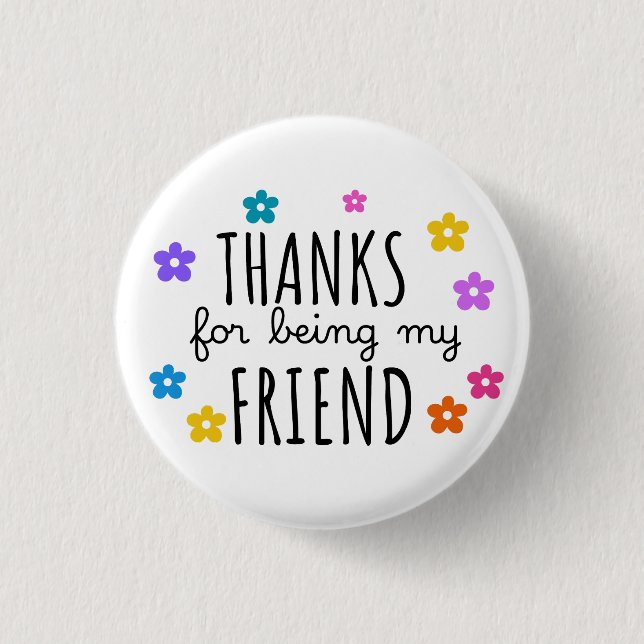 friends 1 inch round button (Front)