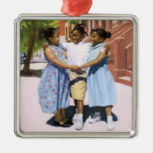 Friends 2001 metal ornament