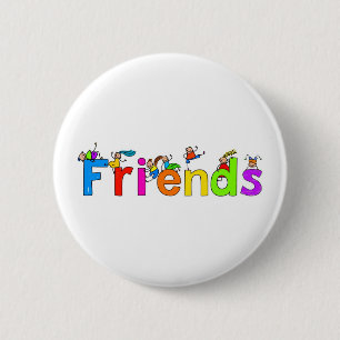 Friends 2 Inch Round Button