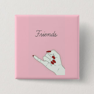 Friends 2 Inch Square Button