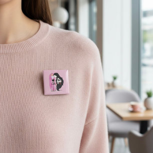 Friends 2 Inch Square Button