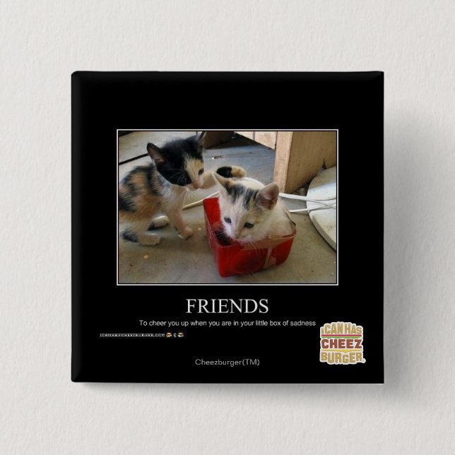 Friends 2 Inch Square Button (Front)
