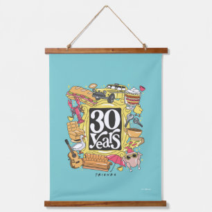 FRIENDS™   30 Years Graphic Hanging Tapestry