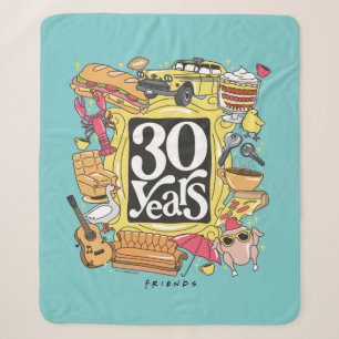 FRIENDS™   30 Years Graphic Sherpa Blanket