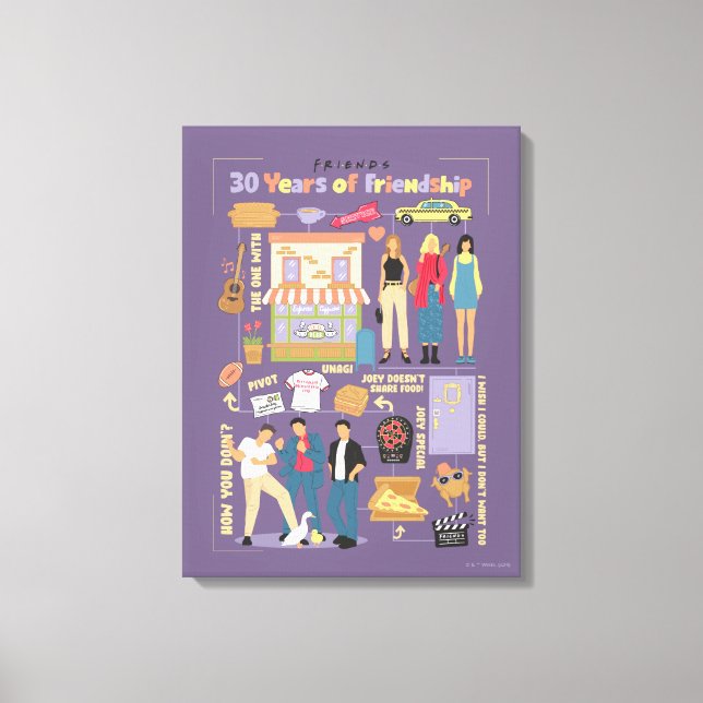 FRIENDS™ | 30 Years of Friendship Canvas Print (Front)