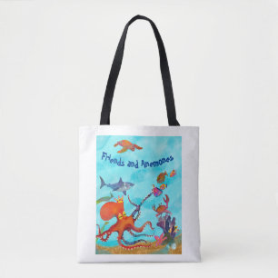 Friends and Anemones Tote Bag