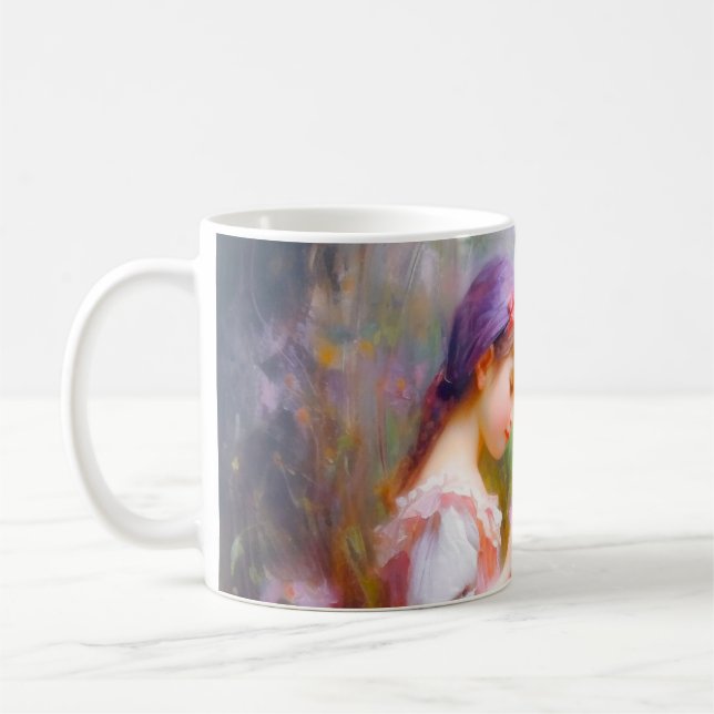 Friends and Flowers  Coffee Mug (Left)