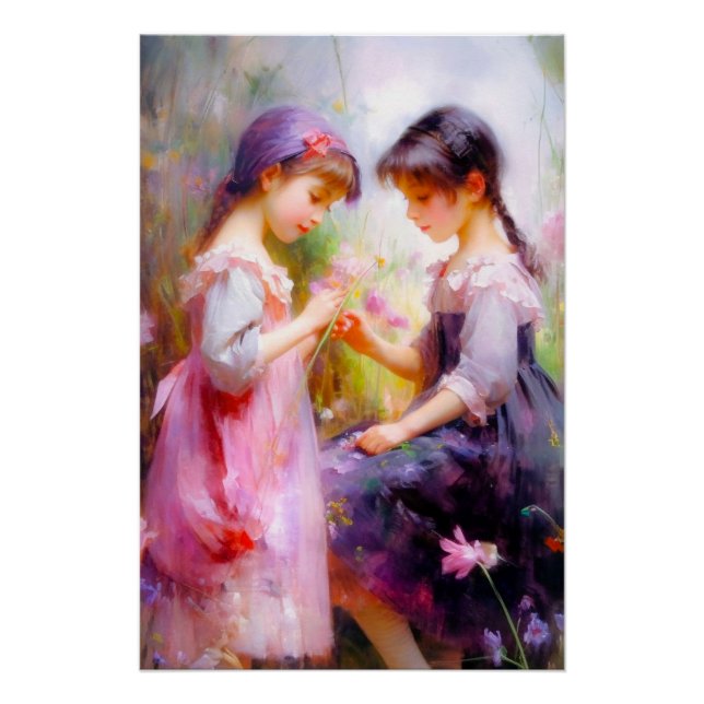 Friends and Flowers  Poster (Front)