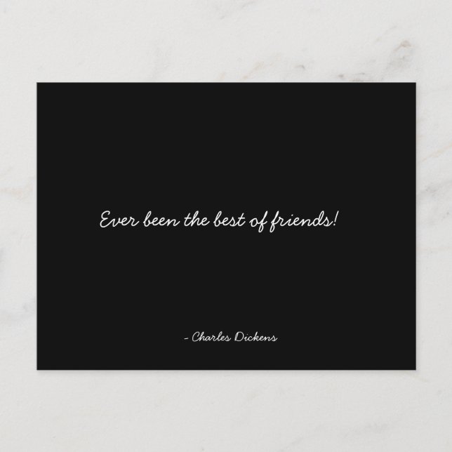 Friends and Friendship Quotable Postcard (Front)