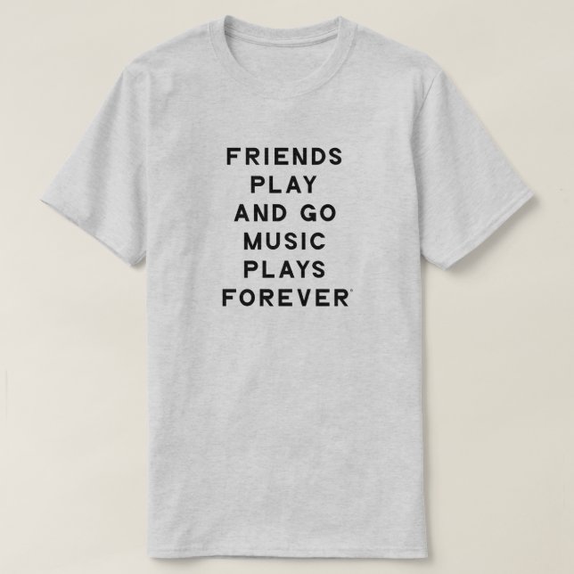 Friends and Music Quote Men T-Shirt (Design Front)