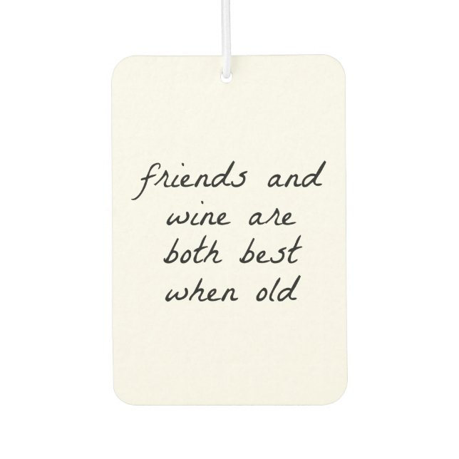 Friends And Wine Air Freshener (Front)