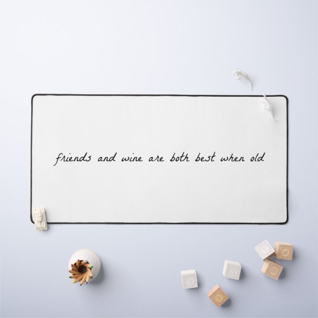 Friends And Wine Desk Mat (Kids Table)