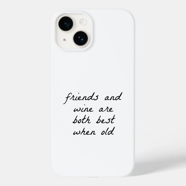 Friends And Wine iPhone Case (Back)