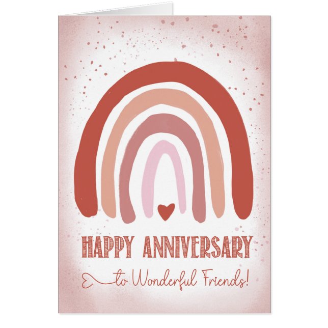 Friends Anniversary Hand Painted Soft Pink Waterco (Front)