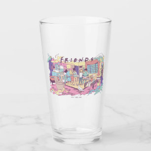 FRIENDS™   Apartment Cartoon Glass