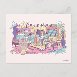 FRIENDS™   Apartment Cartoon Postcard