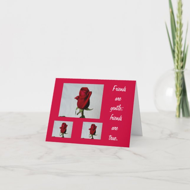 Friends are Gentle Card (Front)